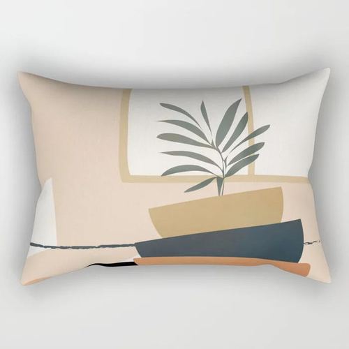 Nordic New Abstract Lumbar Cushion Cover