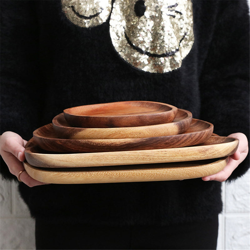 Japanese and Korean Solid Wood Plate