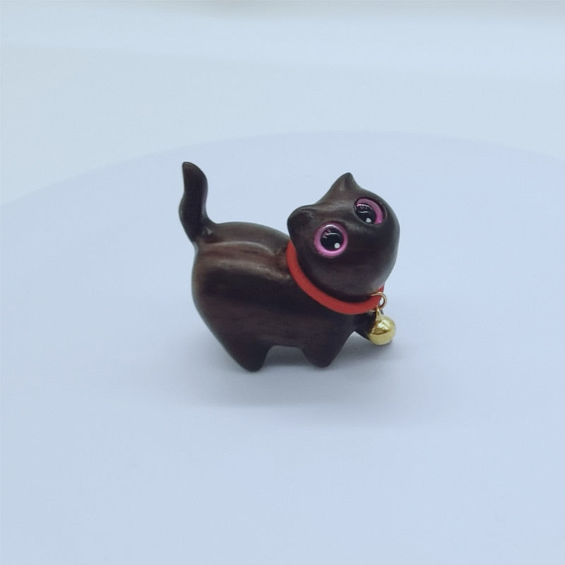
            
                Load image into Gallery viewer, Cute Wood Carving Kawaii Cat Sculpture
            
        