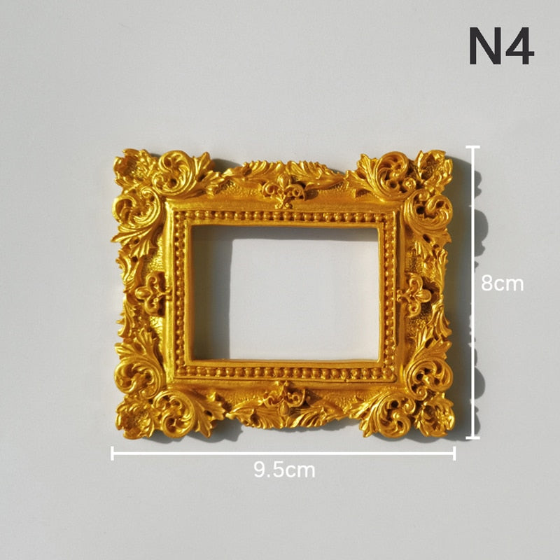 Golden Retro Small Photo Frame