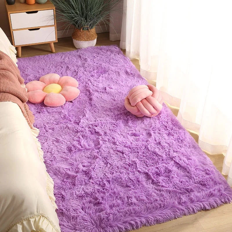 Furry Bedroom Bedside Carpet
