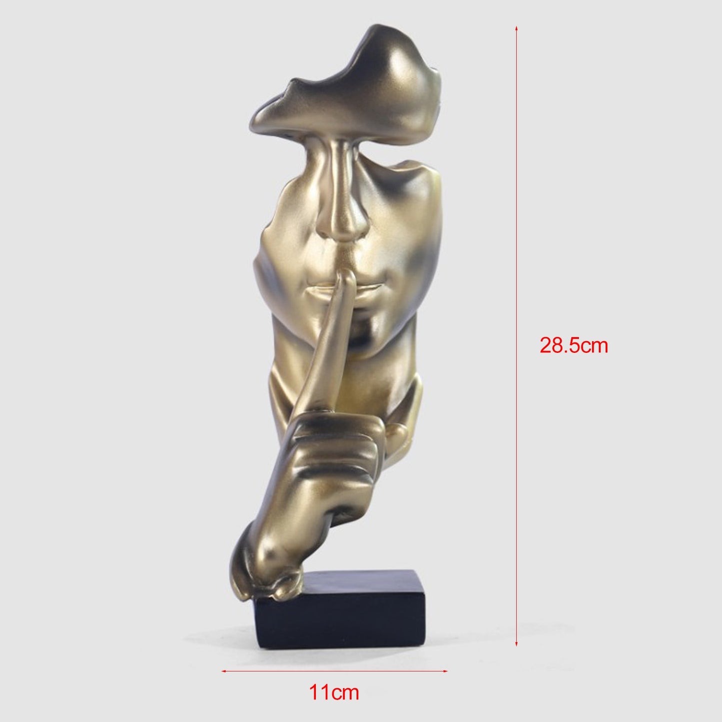 Silence is Gold Thinker Statue