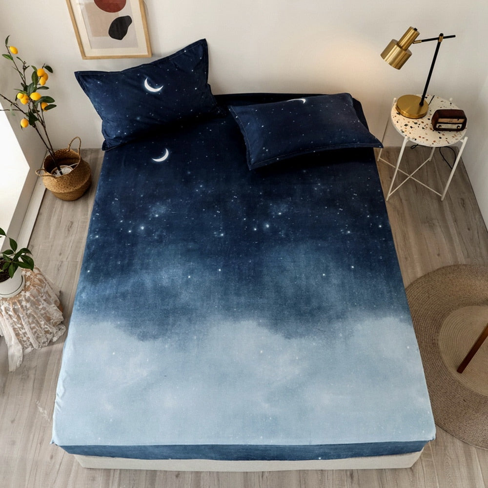 
            
                Load image into Gallery viewer, Fashion Magic space Bed Fitted Sheet
            
        