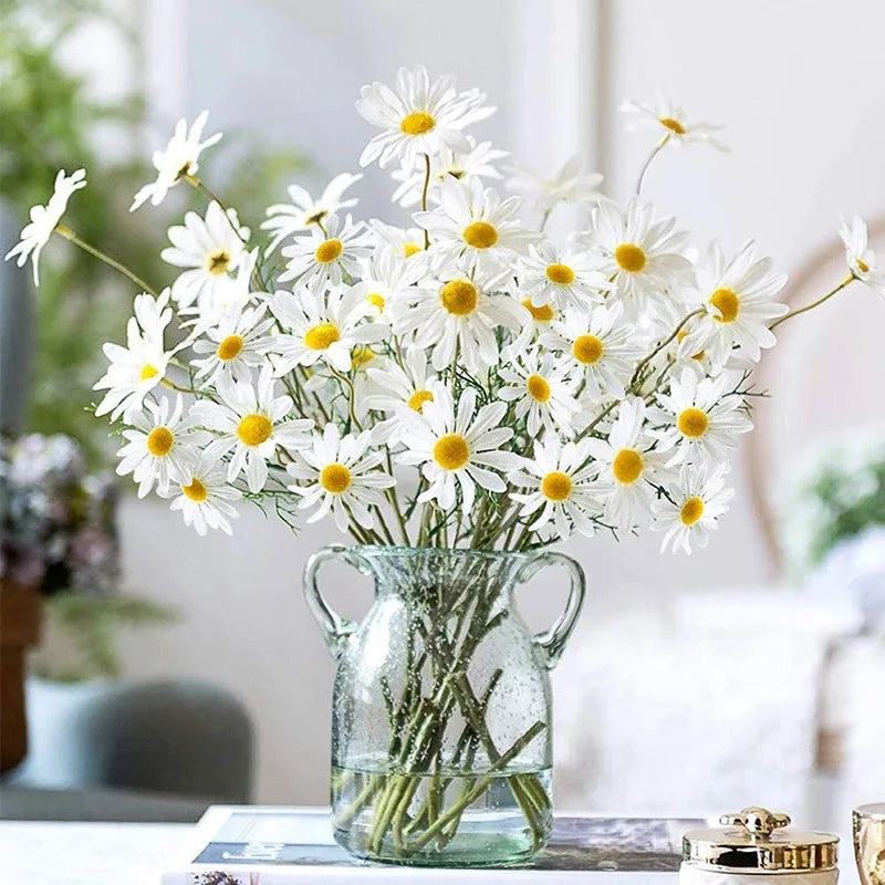 5Pcs 50cm Artificial White Daisy Flower Garden