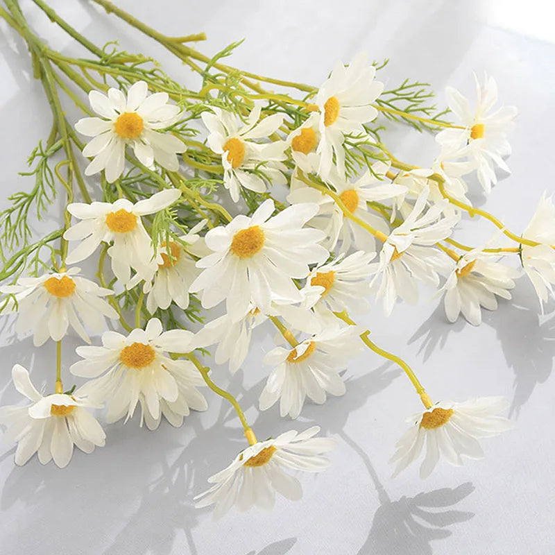 5Pcs 50cm Artificial White Daisy Flower Garden