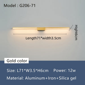 
            
                Load image into Gallery viewer, long led bathroom Light Aluminum mirror
            
        