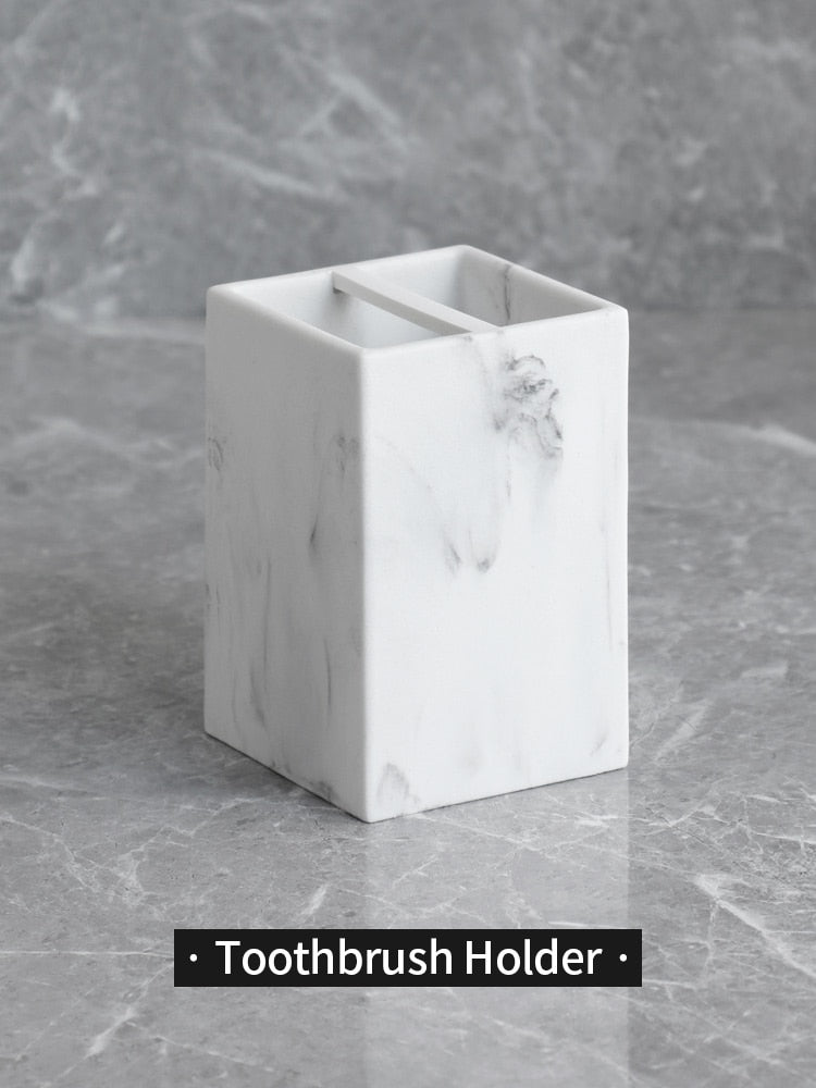 Marble Pattern Resin material Holder set