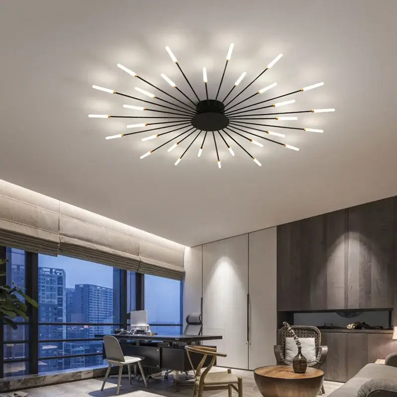 Modern Designer Fireworks Led Chandelier for Living Room