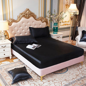 
            
                Load image into Gallery viewer, Luxury pure Satin Queen Bed Sheet
            
        