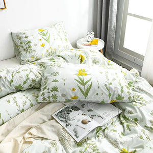 Floral Print Queen Bedding Set