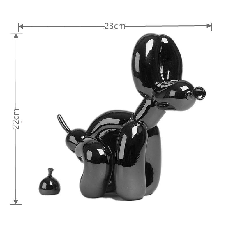 
            
                Load image into Gallery viewer, Balloon Dog Doggy Poo Statue Resin Animal Sculpture
            
        