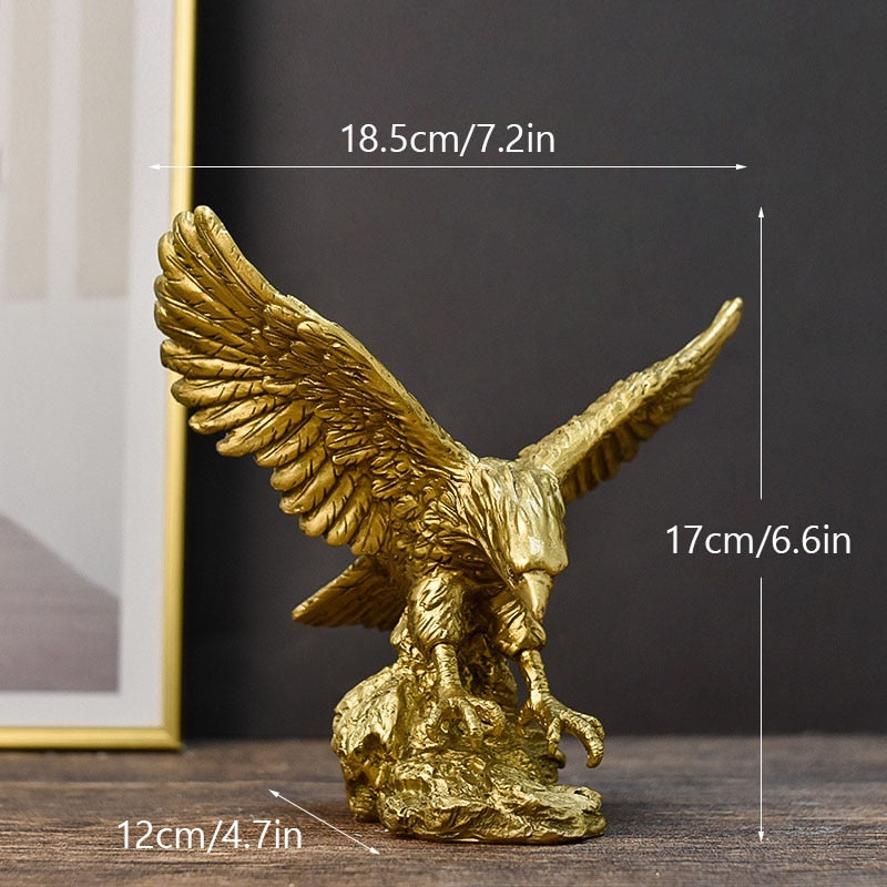 Golden Eagle Animal Figurines Hawk Statue