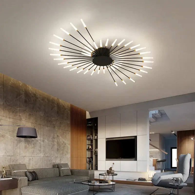 Modern Designer Fireworks Led Chandelier for Living Room