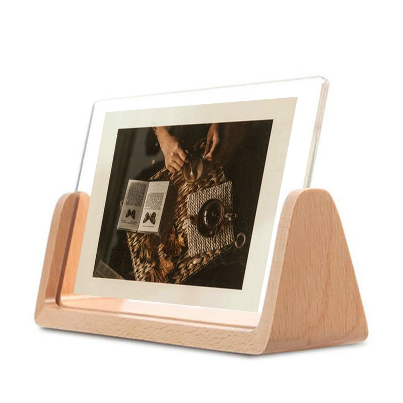 Acrylic & Wooden  Desktop Office Photo Frame