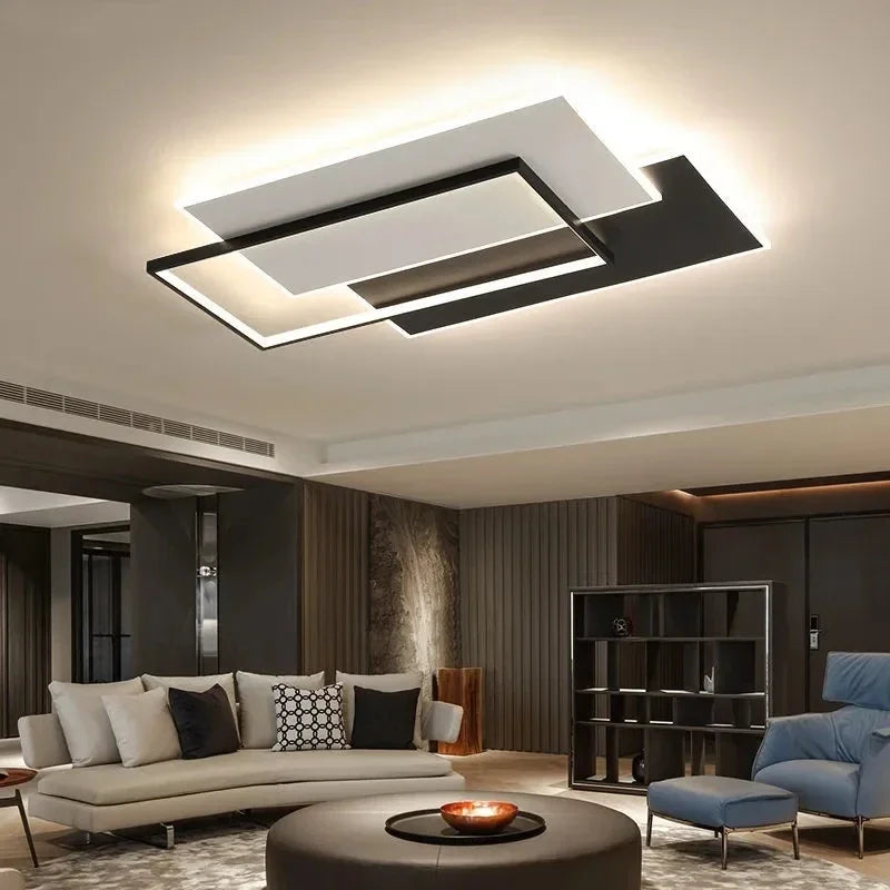 Modern Round Square LED Chandelier Ceiling Lamps for Living Room