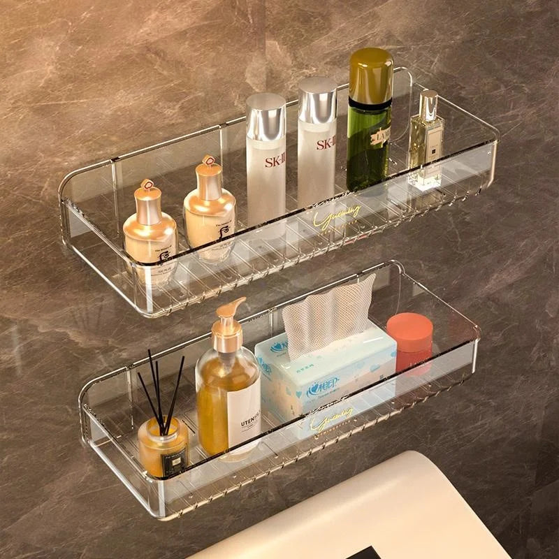 Washroom-mounted  Cosmetic Bathroom Shelf Organiser