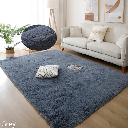 Fluffy Modern Living Room and Bedroom Furry Rug