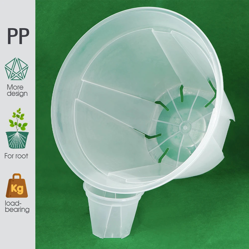 Plastic Transparent Breathable Flower Planter