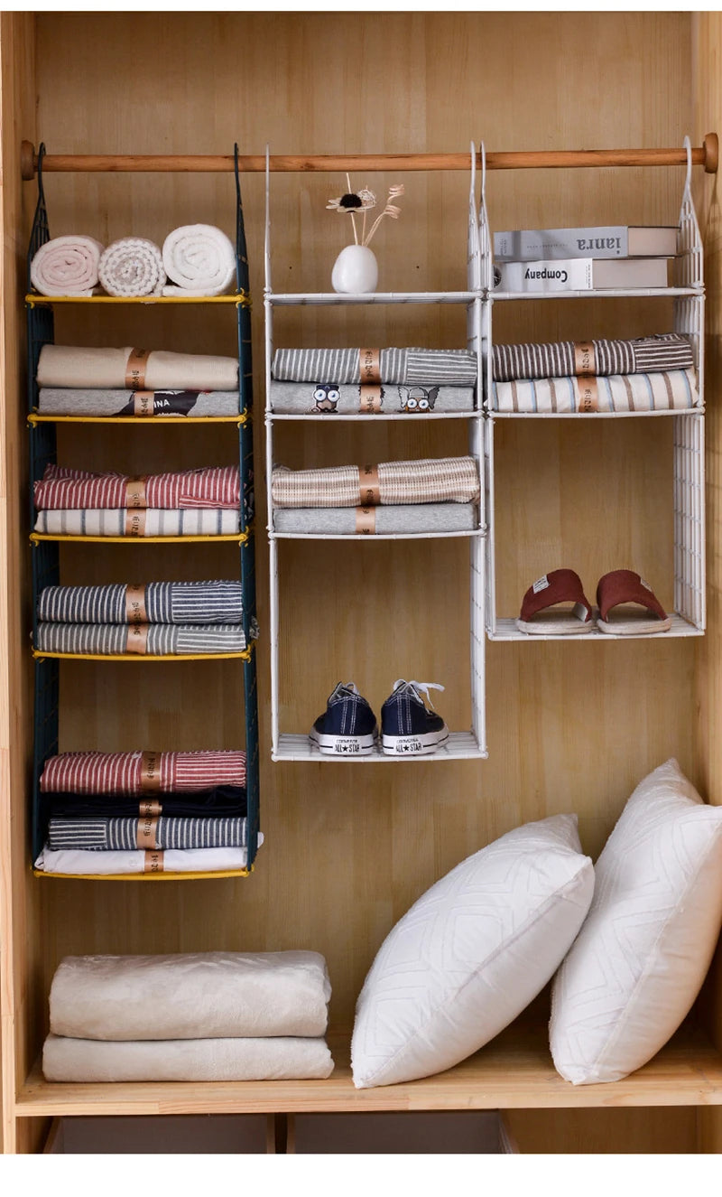 Clothes Storage Wardrobe Hanging Organizer