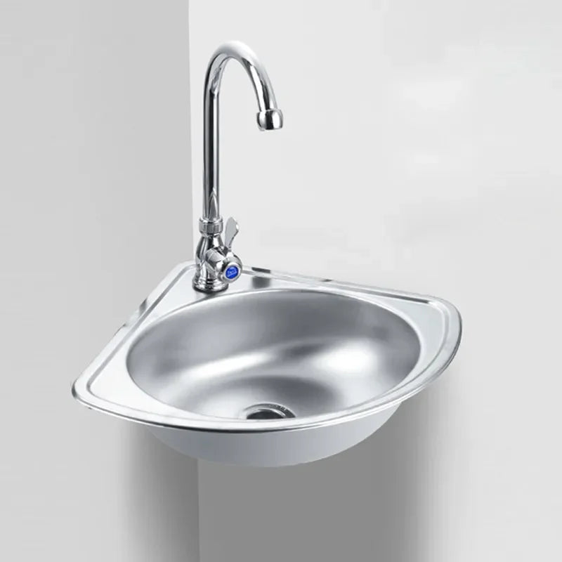 Stainless Steel  Basin wall-mounted kitchen washing sink