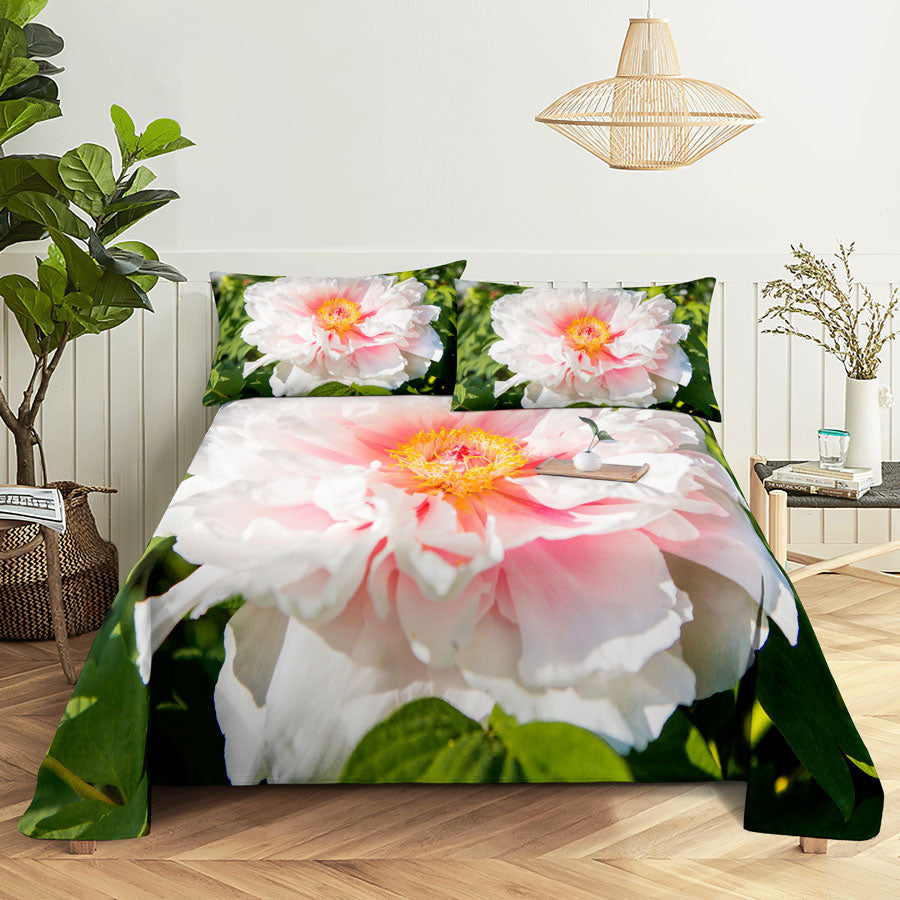 Pink Floral Bed Sheet Set