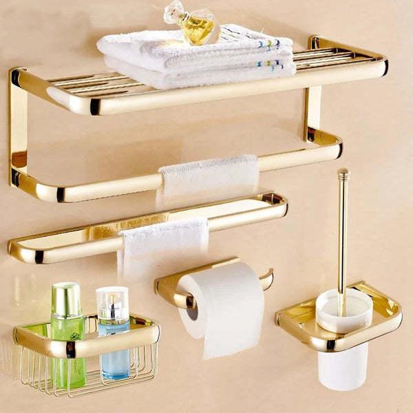 Luxury Gold  Bathroom Accessories Set