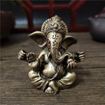 Bronze Color Lord Ganesha Sculpture