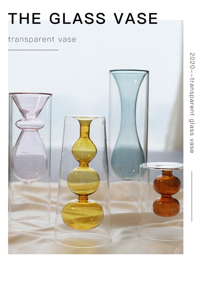 Double-Layer Glass  Vase