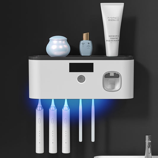 Electric UV Sterilization  Bathroom Organizer Accessories Set