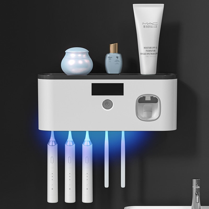 
            
                Load image into Gallery viewer, Electric UV Sterilization  Bathroom Organizer Accessories Set
            
        